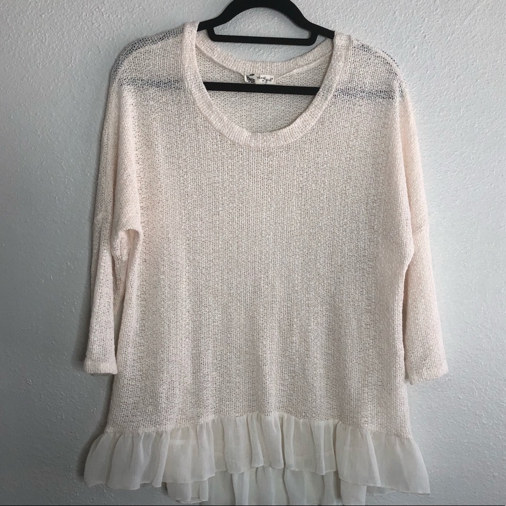 Cream colored lightweight sweater